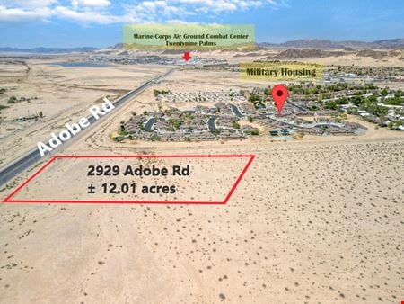 VacantLand space for Sale at 2929 Adobe Rd in 29 Palms