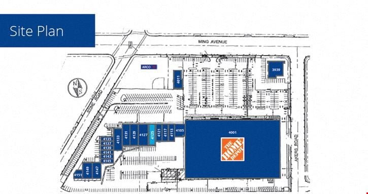 Retail space for Rent at 4011 - 4147 Ming Ave in Bakersfield