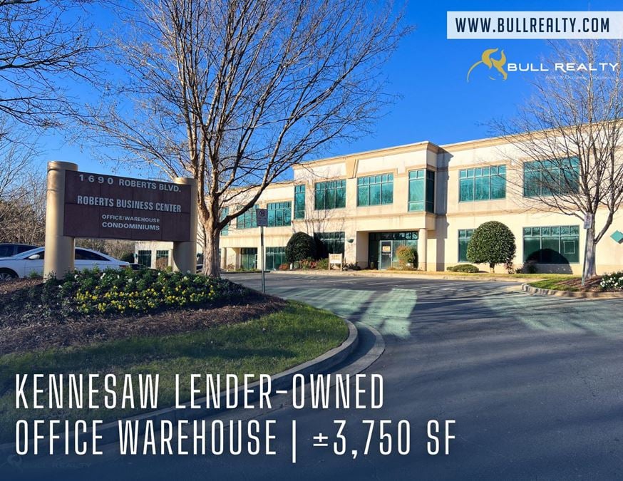 Kennesaw Lender-Owned Office Warehouse | ±3,750 SF