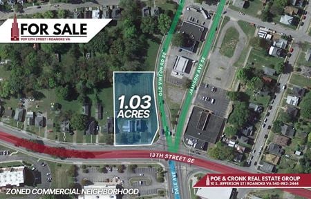 VacantLand space for Sale at 909 13th St in Roanoke
