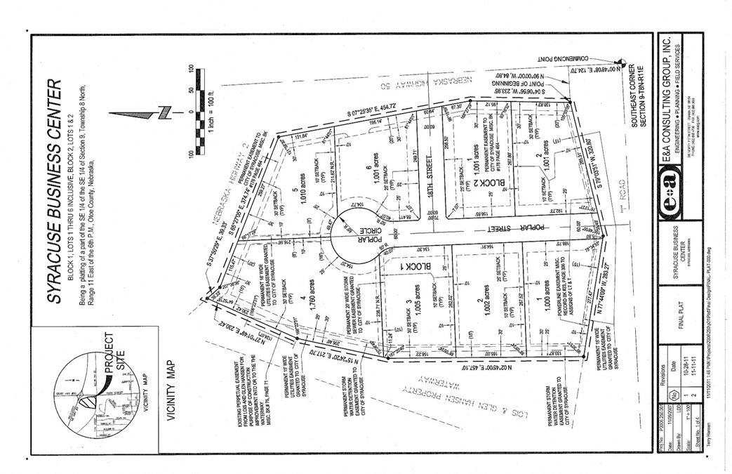 Syracuse, NE Business Center Land