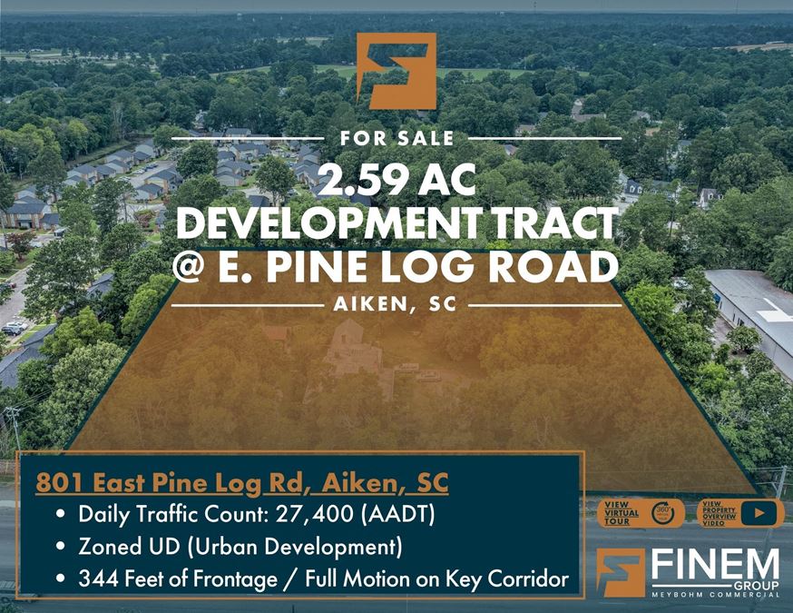 2.59 AC Commercial Land | Aiken, SC