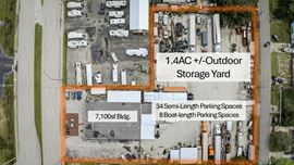 Auto Shop with Large Outdoor Storage Yard