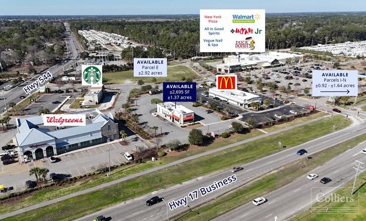 Ocean Lakes Village in Myrtle Beach | Parcels and Freestanding Building Available at Hwy 544 & Hwy 17 Business
