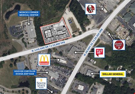 Photo of commercial space at N Live Oak Drive / US 17 in Moncks Corner