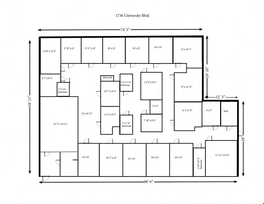 1712 - 1736 University Blvd. South