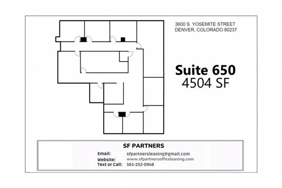 4504 SF Suite 650 Professional and Medical Office Space
