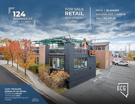 Retail space for Sale at 124 Wonder St in Reno