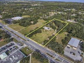 Prime Commercial 3.02+- Acres With Existing Single Family Residence- “Mims-Space Coast Florida"