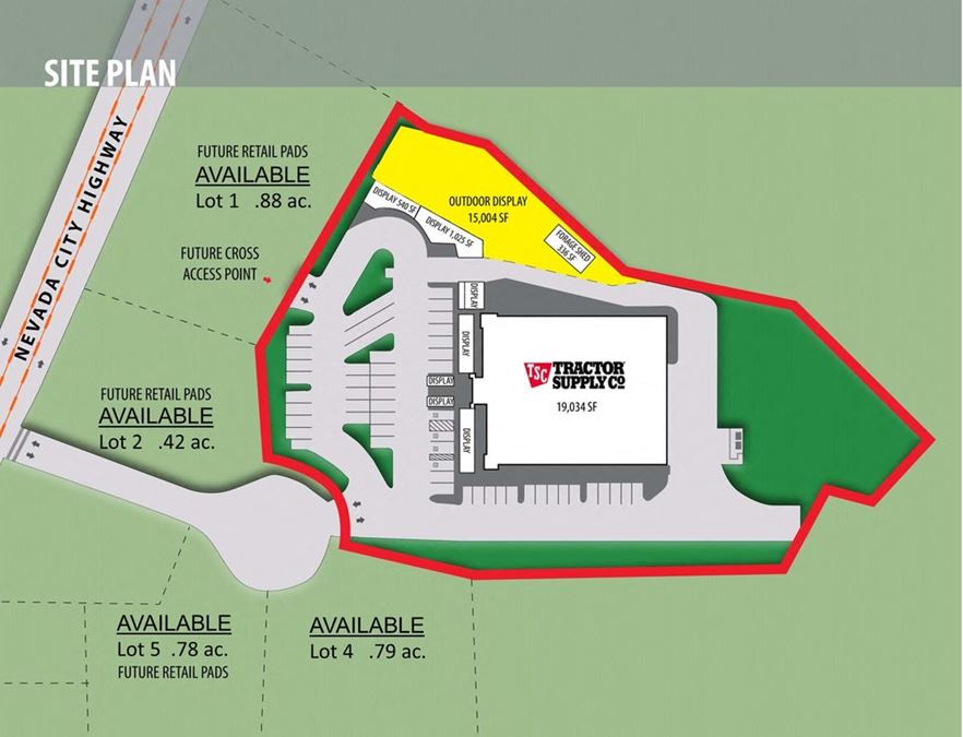 Commercial Lots at "Tractor Supply" Center