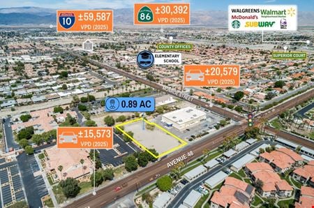 Land space for Sale at Adj. to 47985 Monroe St in Indio