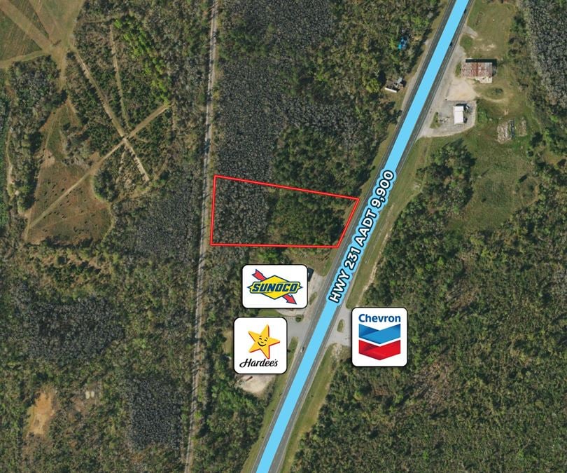 Unbeatable Investment Opportunity: 3.348 Acres at I-10 & Hwy 231