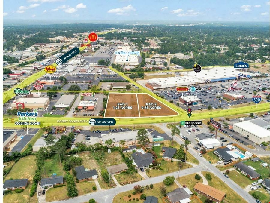 2 Prime Retail Pads | Signalized Corner | 40K VPD