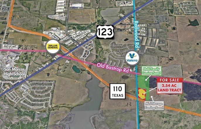 Redwood Rd (County Rd 245) Old Bastrop (FM 110) - Lot 2