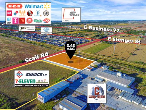 3.43± AC Pad Site | Zoned Light-Industrial | San, Benito, TX