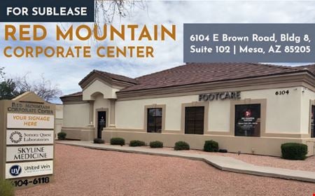 Office space for Rent at 6104 East Brown Road in Mesa