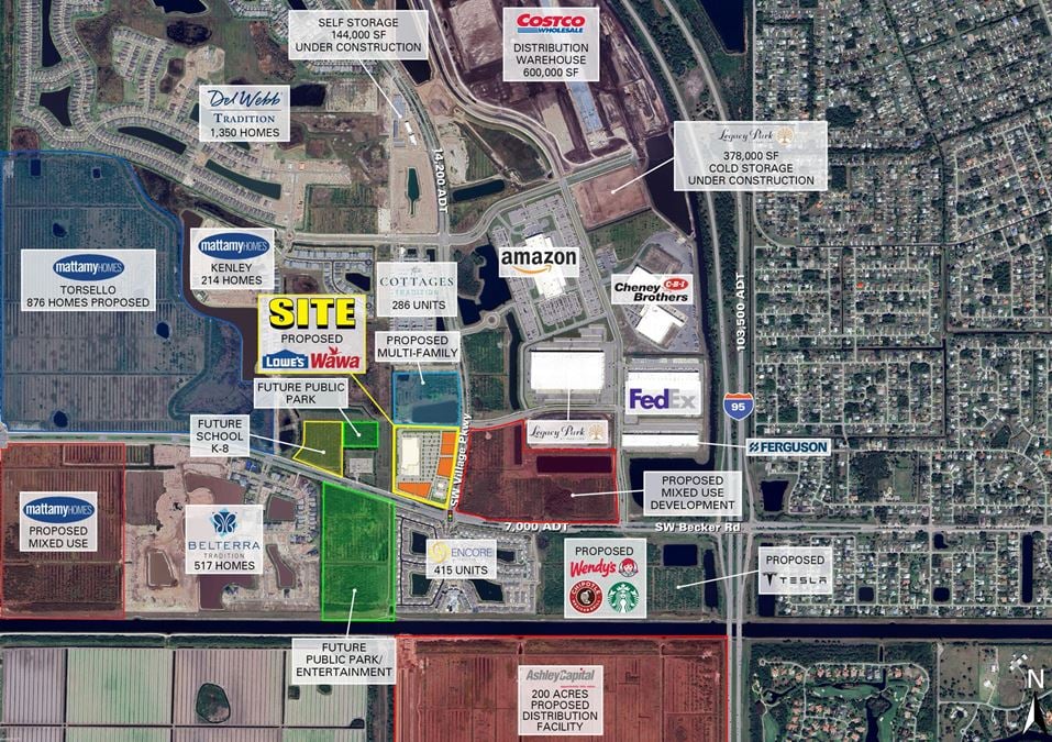 NWC of Becker Rd & SW Village Pkwy