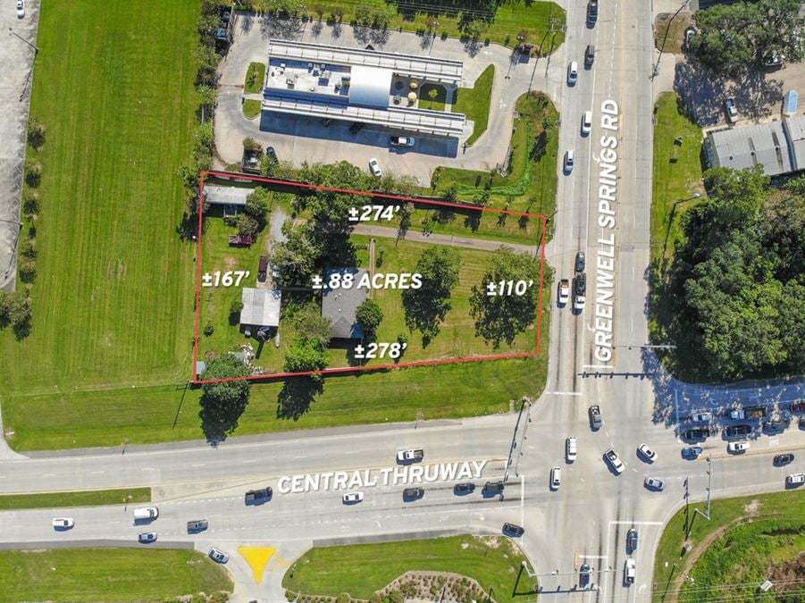 Reduced: Prime Corner Lot on Central Thwy at Greenwell Springs Rd