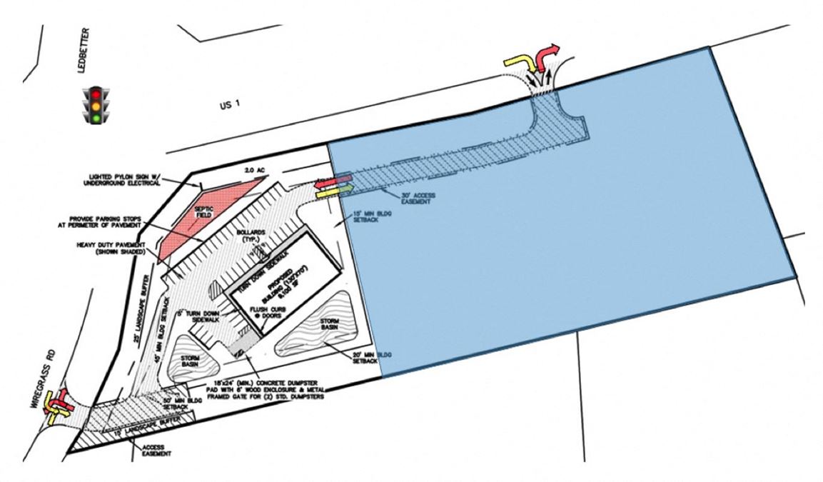 4 AC Retail-Ready Site with Shared Access