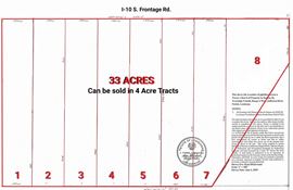 REDUCED Price - 33 Acre Site on I-10 Frontage Rd.