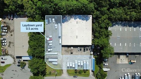 Industrial Facility Located Minutes from I-26 with Fenced Laydown Yard