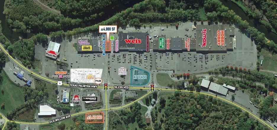 Retail space for Rent at 1199 Texas Palmyra Highway in Honesdale