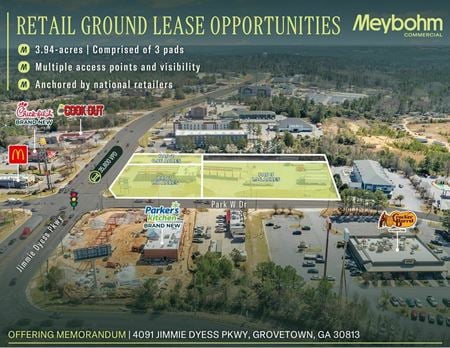VacantLand space for Rent at 4091 Jimmie Dyess Parkway in Grovetown