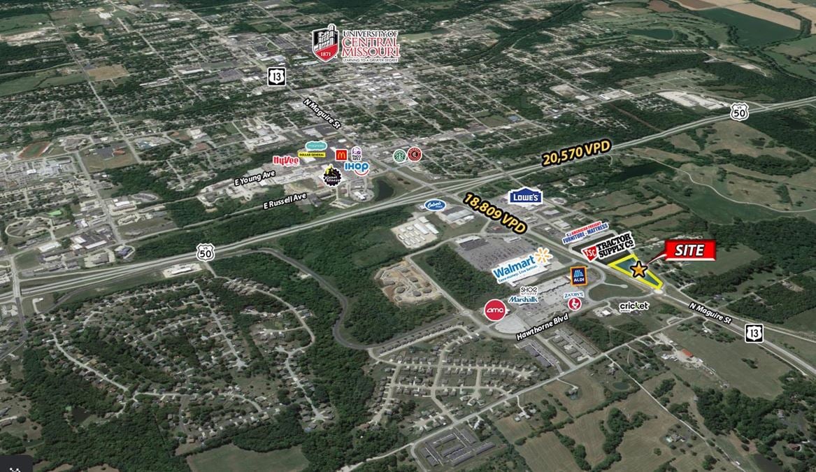 3.01 +/- Acre Tract for Sale - on N Maguire St, Warrensburg, MO