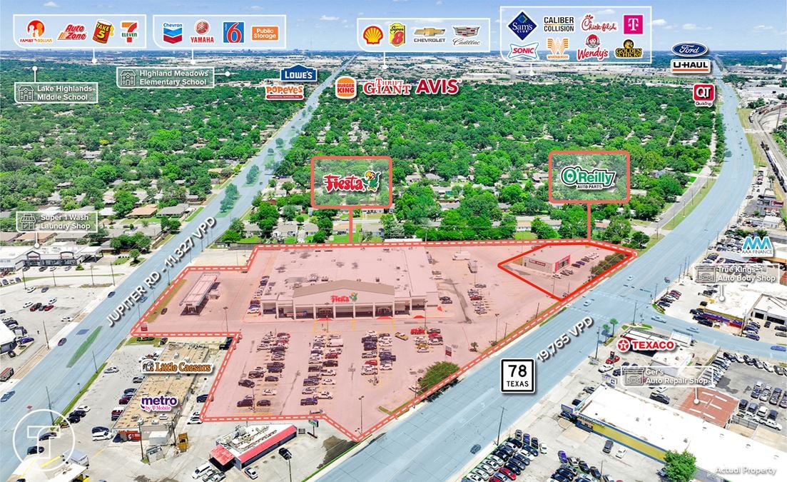 Fiesta Mart & O'Reilly Auto Parts