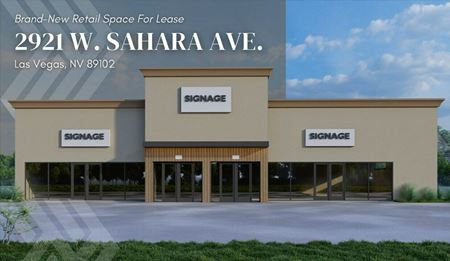 Retail space for Rent at 2921 W Sahara Ave in Las Vegas