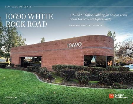 Office space for Sale at 10690 White Rock Rd in Rancho Cordova