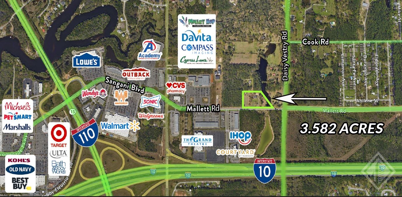 3.582 Acres on Mallett Road Near The Promenade