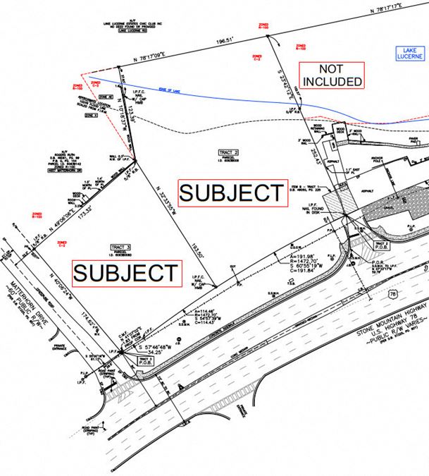 2 Acres+- Zoned C-2 Lake Front
