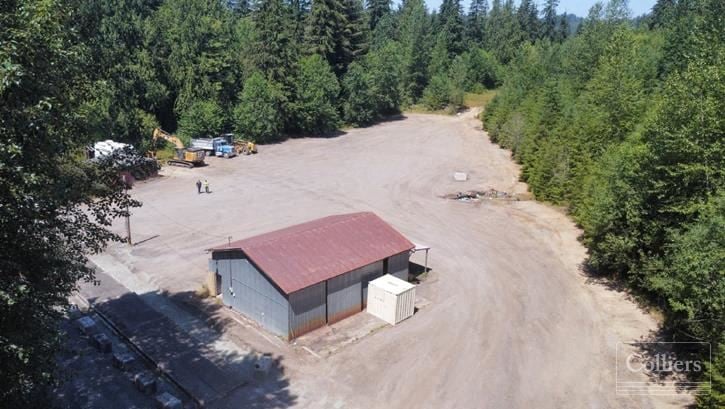 Yard with warehouse for lease in Granite Falls