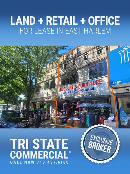 Retail space for Rent at 2148 3rd Ave in New York