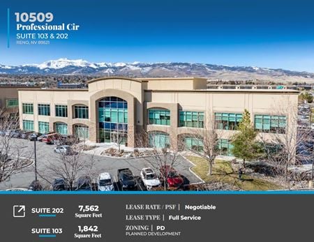 Office space for Rent at 10509 Professional Cir in Reno