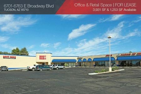 Retail space for Rent at 6701-6763 E Broadway in Tucson