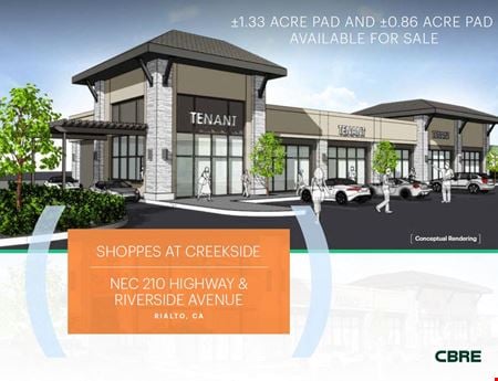 The Shoppes at Creekside-Rialto-Pads For Sale - Rialto