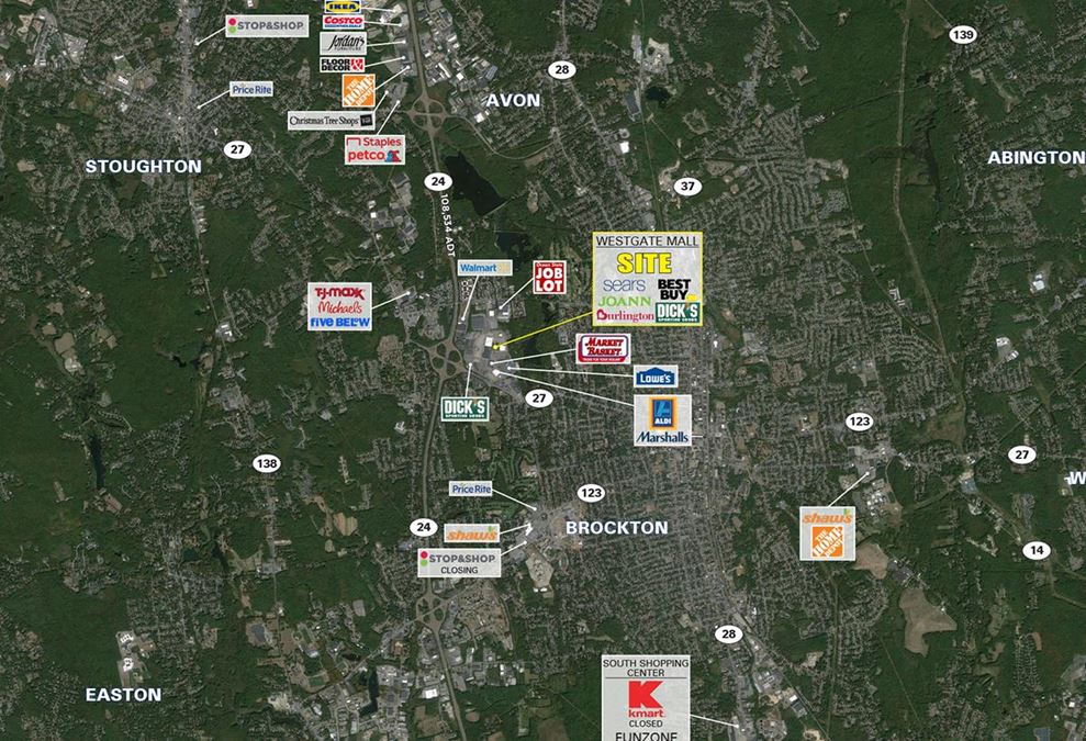 200 Westgate Drive, Brockton Retail Space For Lease