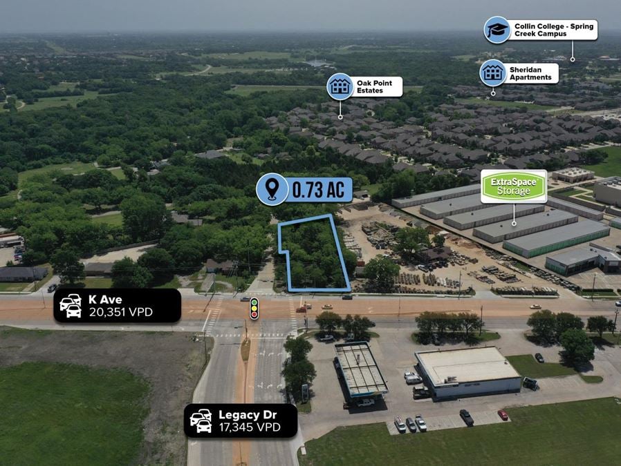 Signalized Hard Corner 0.73 AC Parcel | 37K Traffic Count | Dallas-Fort Worth MSA