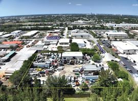 Industrial Outside Storage with Service Building For Lease