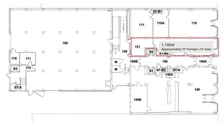 Retail space for Rent at 1832 Euclid Ave in Cleveland