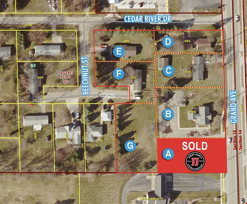 Site Near Future Jimmy Johns & I-96 (Sites C-F)