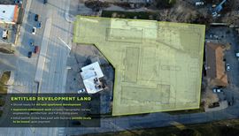 PERMIT-READY MULTIFAMILY DEVELOPMENT LAND WITH RESTAURANT BUILDING