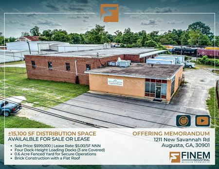 Industrial space for Sale at 1211 New Savannah Rd in Augusta