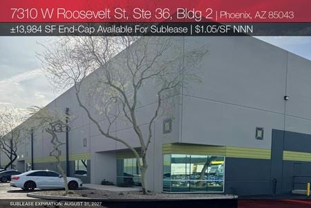 Industrial space for Rent at 7310 West Roosevelt Street, Ste 36 in Phoenix