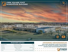 ±169K Square Foot  Industrial Building