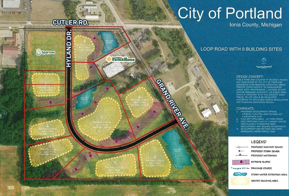 I-96 Interchange Site in Portland, MI (1800 E. Grand River)