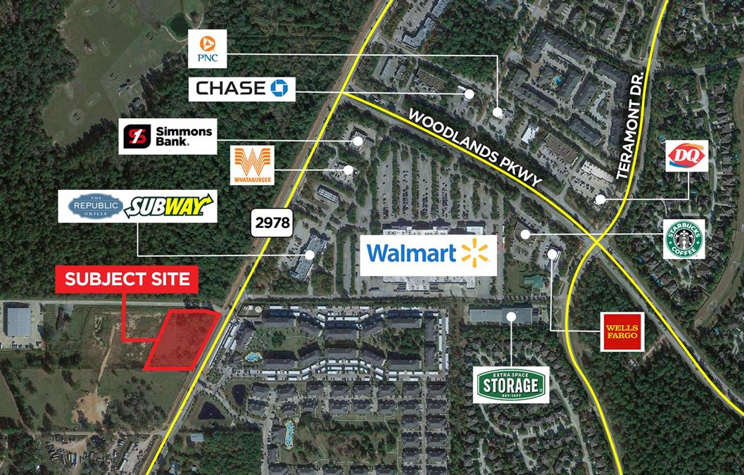 1-3 Acres Pad Sites Available FM 2978