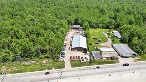 Hwy 105 Frontage – ±1 Acre with  Industrial Building for Commercial or Mixed-Use